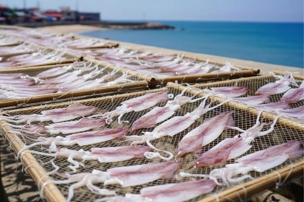 Mực một nắng, món ngon đậm hương vị biển của Ninh Thuận